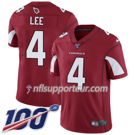Maillot Homme Arizona Cardinals Andy Lee 4 Nike Rouge 100th